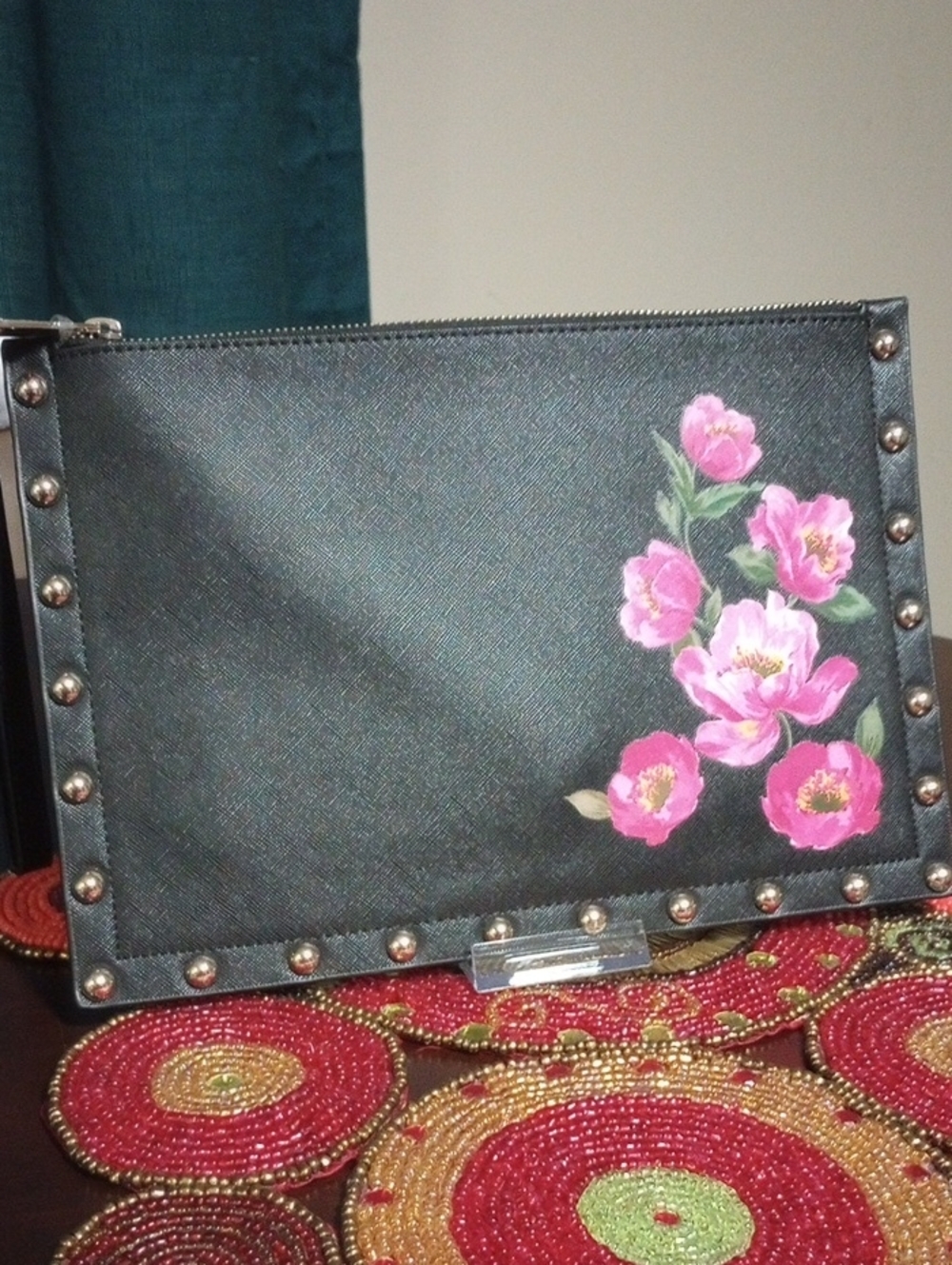 WHBM Floral Studded Wristlet - Picture 3 of 16
